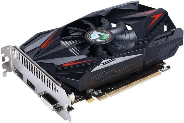 Alt view image 6 of 7 - Maxsun  AMD Radeon RX 550 4G Graphic Card New Cyclone Blade Cooling System GDDR5 GPU Gaming Video Card Video For PC Slivered PCB Full Solid Capacitance