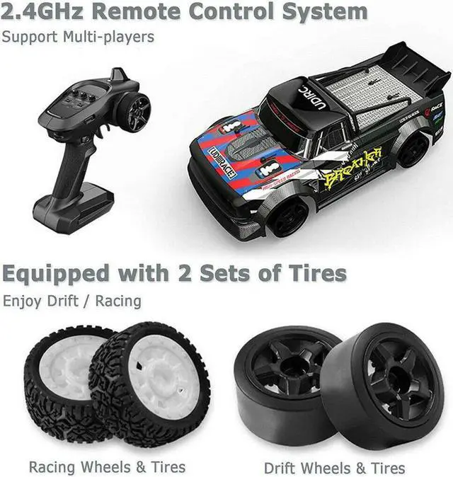 Alt view image 4 of 7 - 1:16 4WD RC Racing Car 2.4G Remote Control Drift Car 30KM/H High Speed Car Truck
