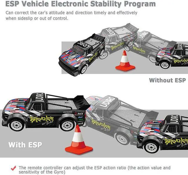 Alt view image 3 of 7 - 1:16 4WD RC Racing Car 2.4G Remote Control Drift Car 30KM/H High Speed Car Truck