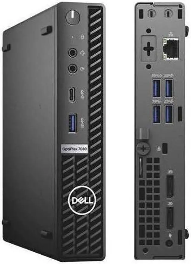 Alt view image 4 of 4 - Dell Optiplex 7000 7080 Micro Tower Desktop (2020) | Core i7 - 256GB SSD - 16GB RAM | 8 Cores @ 4.5 GHz - 10th Gen CPU