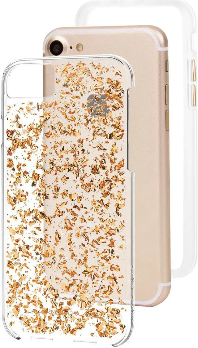 Alt view image 3 of 9 - Case-Mate Karat Case for iPhone 8/7/6/6s - Rose Gold/Clear