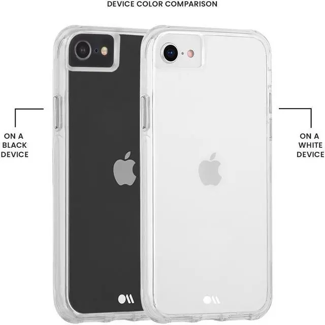 Alt view image 4 of 11 - Case-Mate iPhone SE (2020) iPhone 8 | 7 Case | Tough Clear - Clear