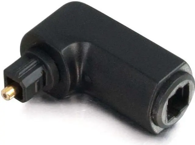 Alt view image 13 of 20 - C2G 40016 VELOCITY™ RIGHT ANGLE TOSLINK® PORT SAVER ADAPTER