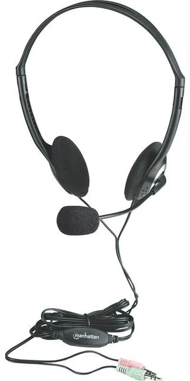 Alt view image 4 of 7 - Manhattan 164429 Lightweight Overhead Stereo Headset -