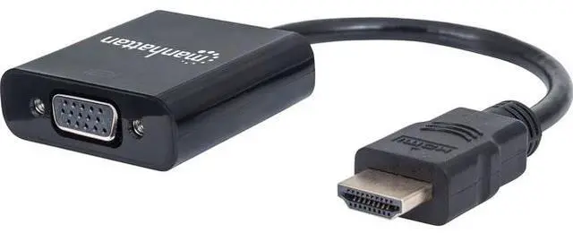 Alt view image 3 of 10 - Manhattan Hdmi Male To Vga Female Converter With Optional Usb Micro-B Power Port - Retail Blister