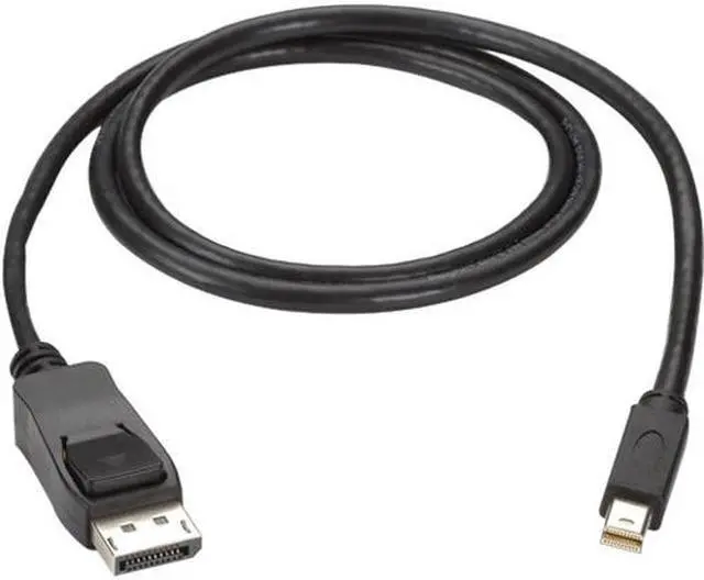 Alt view image 2 of 7 - Black Box ENVMDPDP-0006-MM 6 Foot Mini-DisplayPort to DisplayPort Cable, Male/Male, 6-ft. (1.8-m), Black
