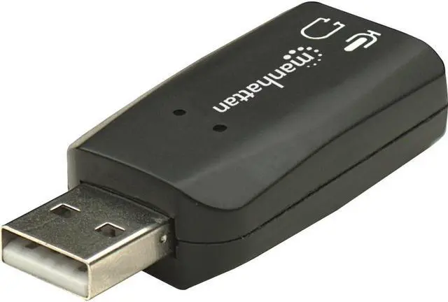 Alt view image 12 of 20 - MANHATTAN HI-SPEED USB 2.0 3-D SOUND ADAPTER IMPROVES AUDIO ACCESS AND PERFORMAN