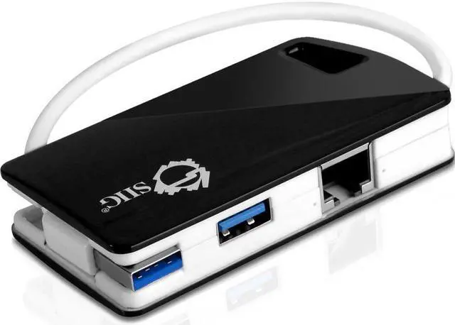 Alt view image 2 of 11 - SIIG, INC. JU-H30112-S1 ADDS THREE USB 3.0 PORTS AND ONE GIGABIT ETHERNET PORT TO YOUR COMPUTER