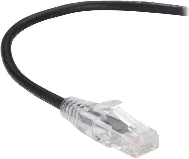 Main image of BLACK BOX C6PC28-BK-20 CAT6 250-MHZ SNAGLESS 28AWG STRANDED ETHERNET PATCH CABLE - UNSHIELDED (UTP), CM
