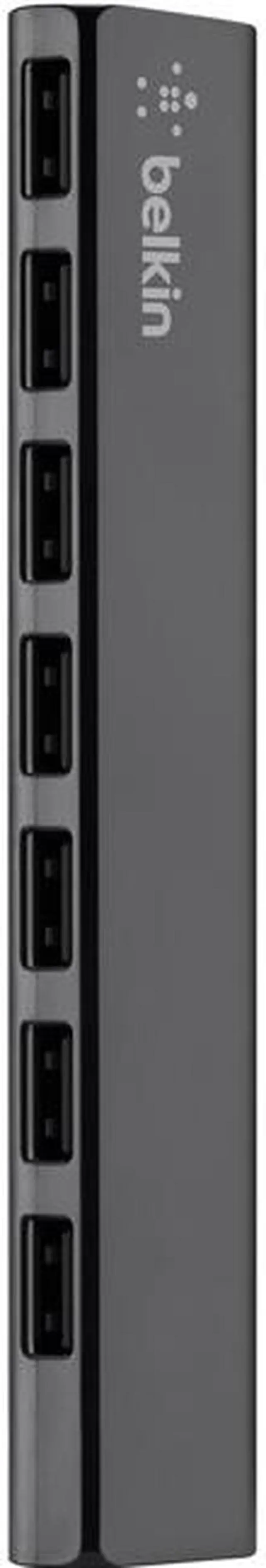 Alt view image 2 of 10 - BELKIN F4U041tt 7-Port Ultra-Slim Desktop Hub