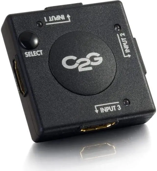 Alt view image 8 of 15 - C2g 3-Port Hdmi Switch - Auto Switch