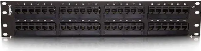 Alt view image 7 of 15 - C2G 37200 48-PORT CAT6 110-TYPE PATCH PANEL