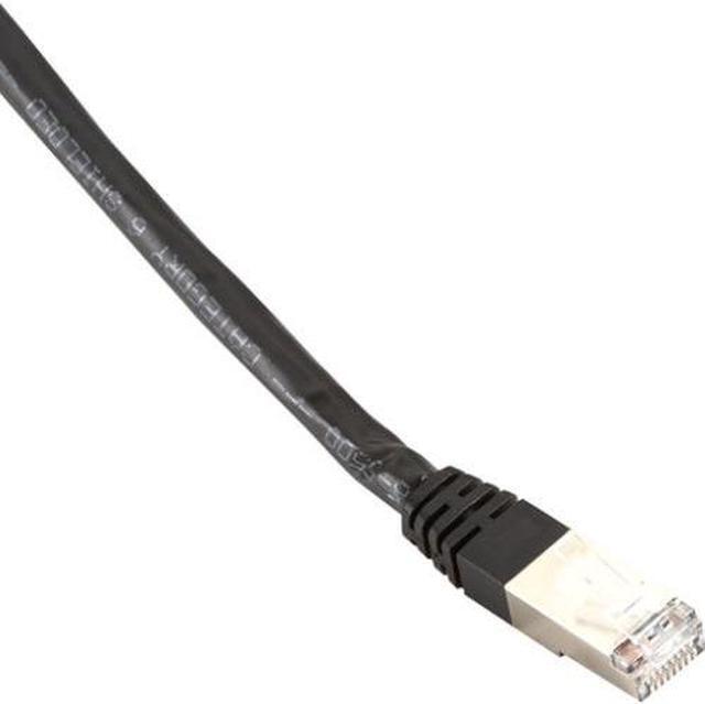 Main image of CAT6 400-MHz, Shielded, Solid Backbone Cable (FTP), Plenum, Black, 7-ft