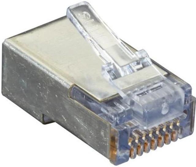 Alt view image 2 of 9 - Black Box C5EEZSP-100PAK Black Box Shielded CAT5e EZ-RJ45 Modular Plugs, 100-Pack - 100 Pack - 1 x RJ-45 Male