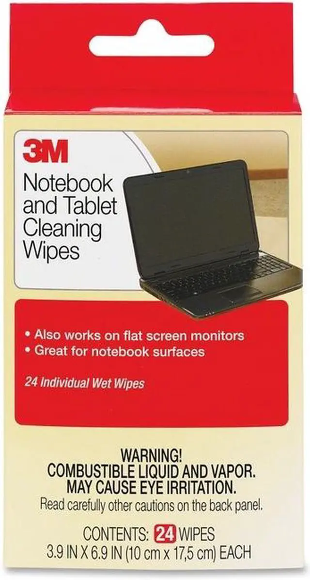 Alt view image 13 of 20 - 3M Notebook Screen Cleaning Wipes - 6 PK/BX