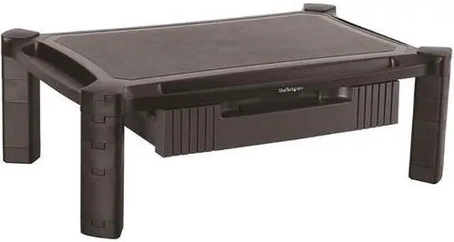 Alt view image 2 of 4 - StarTech MONSTADJDL Adjustable Monitor Riser - Large - Drawer - Monitors up to 32" - Adjustable Height - Desk Monitor Stand