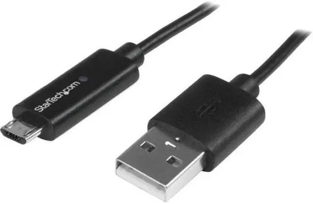 Alt view image 5 of 8 - StarTech.com 1m 3 ft Micro-USB Cable with LED Charging Light - M/M - USB to Micro USB Cable