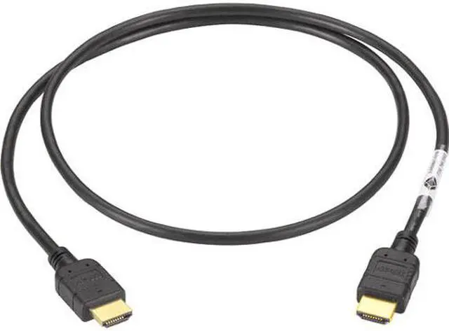Alt view image 2 of 6 - Black Box EVHDMI01T-002M Black Box HDMI to HDMI Cable, M/M, PVC, 2-m (6.5-ft.) - HDMI for Audio/Video Device, TV, Satellite Receiver - 6.56 ft - 1 x HDMI Male Digital Audio/Video - 1 x HDMI Male