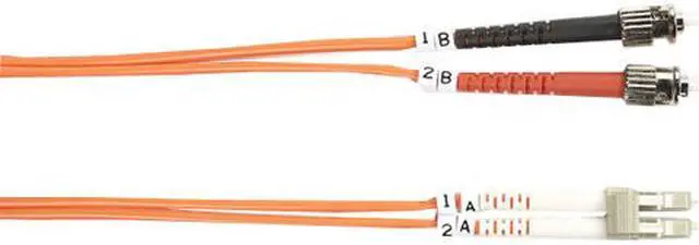 Alt view image 3 of 3 - Black Box FO625-010M-STLC Box 62.5-Micron Multimode Value Line Patch Cable, St-Lc, 10-M (32.8-Ft.) - Fiber Optic For Network Device - 32.81 Ft - 2 X St Male Network - 2 X Lc Male Network