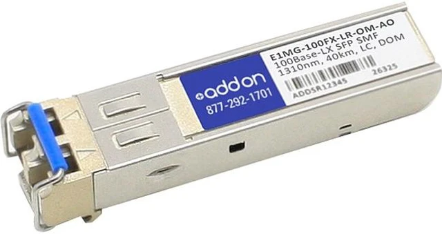 Alt view image 2 of 5 - Brocade (Formerly) E1mg-100Fx-Lr-Om Compatible Taa Compliant 100Base-Lx Sfp Transceiver (Smf 1310Nm 40Km Lc Dom)