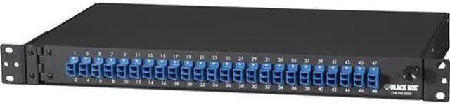 Alt view image 2 of 2 - BLACK BOX NETWORK SERVICES JPM385A RACKMOUNT FIBER PANEL, 1U, LOADED WITH (