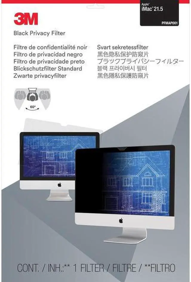 Alt view image 4 of 10 - 3M™ Privacy Filter For 21.5" Apple®; Imac®;
