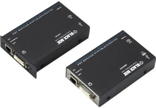 Alt view image 2 of 6 - Black Box ACU5501A-R4 KVM Extender - DVI-D, USB 2.0, Audio, Single-Access, CATx