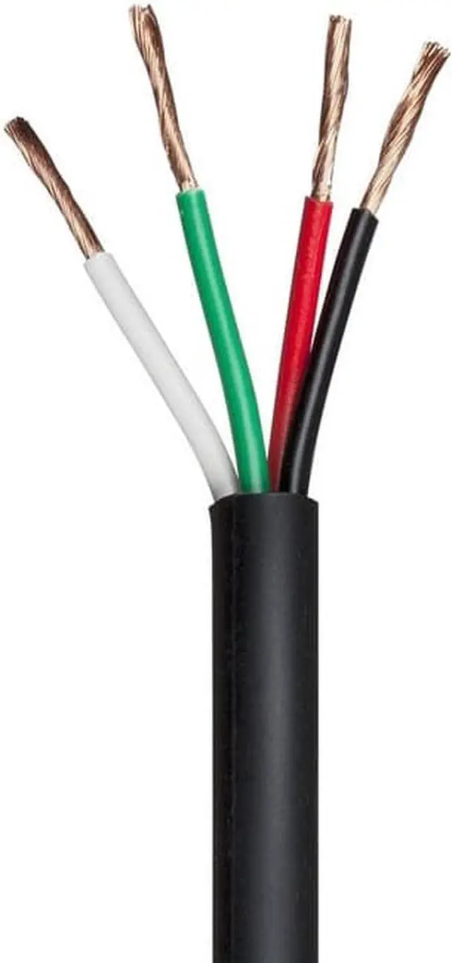 Alt view image 2 of 4 - Monoprice Nimbus Series 18 Gauge AWG 4 Conductor CMP-Rated Speaker Wire / Cable - 100ft UL Plenum Rated, 100% Pure Bare Copper With Color Coded Conductors