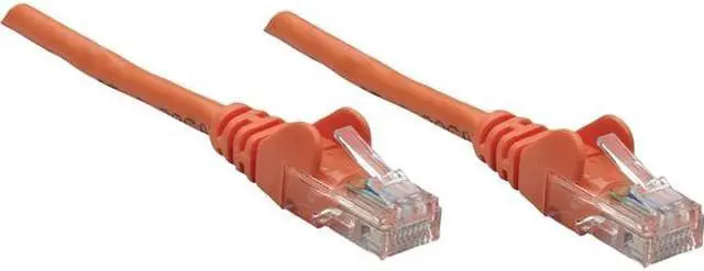 Alt view image 4 of 9 - Intellinet Network Cable, Cat5e, UTP, RJ45 Male / RJ45 Male, 7.5 m (25 ft.), Orange