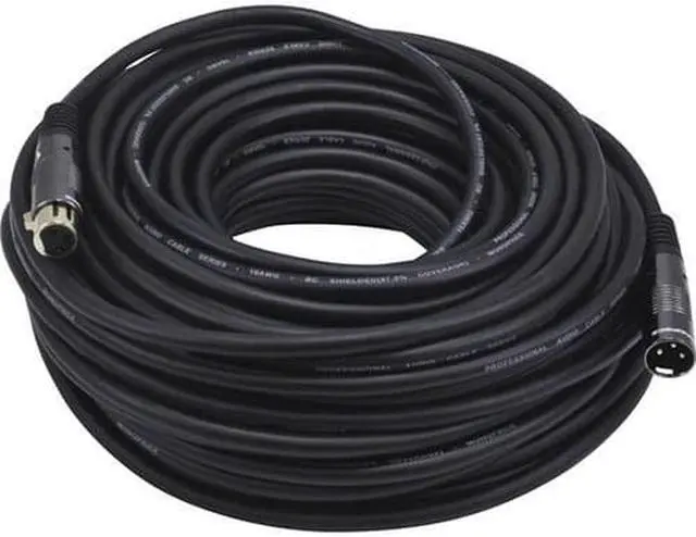 Alt view image 6 of 11 - monoprice premier series xlr male to xlr female  150ft  black  gold plated | 16awg copper wire conductors microphone & interconnect