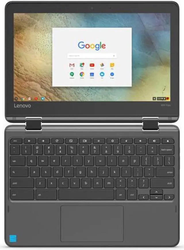 Alt view image 6 of 7 - Lenovo N23 Yoga 11.6" IPS Multi-Touch 2-in-1 Chromebook, 4GB LPDDR3, 32GB eMMC Storage, Card Reader, Wifi, Bluetooth, Chrome OS