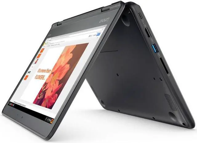 Alt view image 7 of 7 - Lenovo N23 Yoga 11.6" IPS Multi-Touch 2-in-1 Chromebook, 4GB LPDDR3, 32GB eMMC Storage, Card Reader, Wifi, Bluetooth, Chrome OS