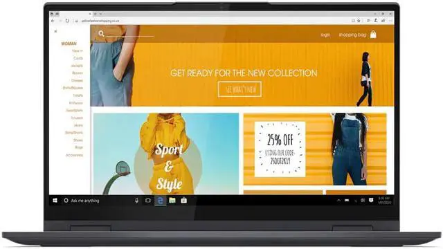 Alt view image 3 of 3 - Lenovo Yoga 7i 15.6" Laptop Intel Core i7-1165G7 12GB Ram 512GB SSD W11H