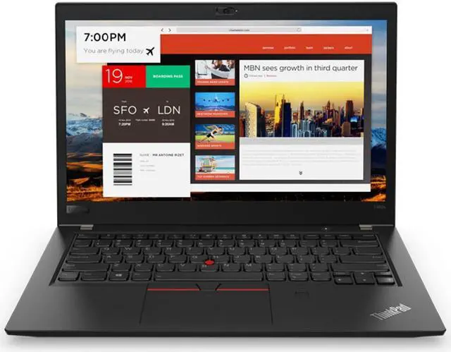 Main image of Lenovo ThinkPad T480s 14" Laptop Intel i5-8350U 8GB RAM 256GB SSD W10P- (Manufacturer Recertified)