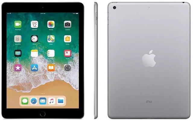 Alt view image 3 of 4 - Apple iPad G5 A1822 (WiFi Only) 9.7" Retina Display 32GB iOS - Space Grey