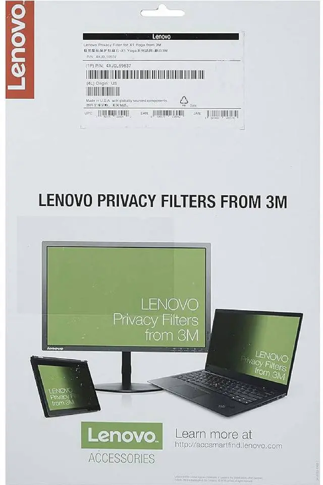 Alt view image 5 of 7 - Lenovo Privacy Filter for X1 Yoga from 3M