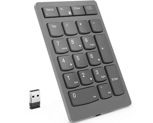Alt view image 3 of 4 - Lenovo Go Wireless Numeric Keypad Storm grey RF Wireless Keypad - 4Y41C33791