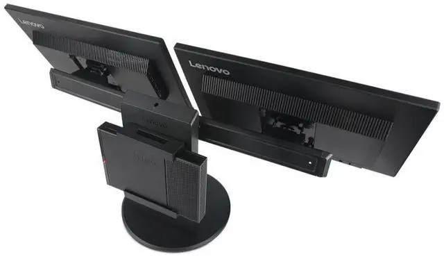 Alt view image 3 of 4 - Lenovo ThinkCentre Tiny-In-One Dual Monitor Stand