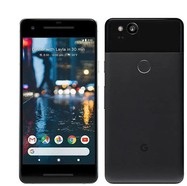 Main image of Google Pixel 2 5" Smartphone (Unlocked) 64GB SSD Android OS Black