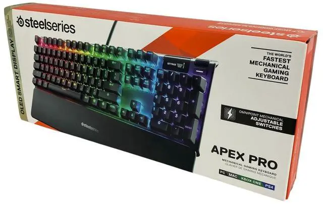 Main image of SteelSeries Apex Pro Gaming Keyboard KB-00009 Fastest Mechanical Gaming Keyboard