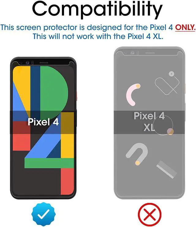 Alt view image 2 of 6 - amFilm Glass Screen Protector for Google Pixel 4 (3 Pack) Tempered Glass Screen Protector with Application Tray (2019)