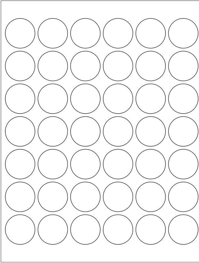 Black Circle Dot Stickers | 0.5 Inch Round | 1000 Pack