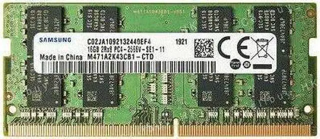 Alt view image 2 of 2 - Supermicro Certified MEM-DR416L-SL01-SO26 Samsung 16GB DDR4-2666 SO-DIMM