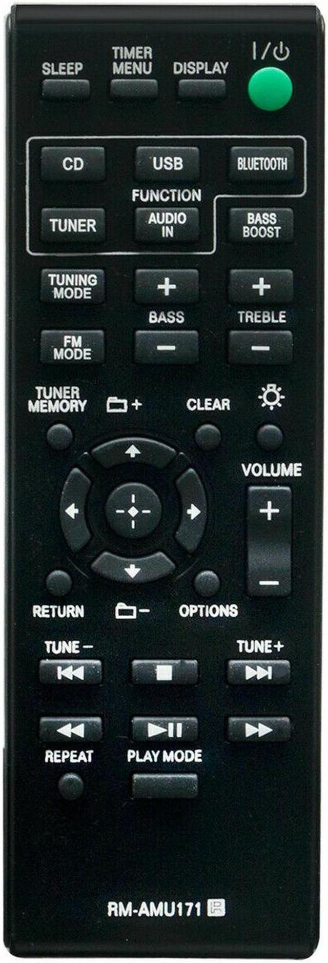 Rm-Amu171 Replace Remote For Sony Audio Cmt-Bt60 Cmt-Bt80W Cmt