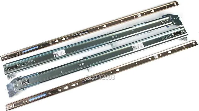 Alt view image 7 of 7 - For Dell PE R510 R515 R520 R720 R730 R820 2/4 Post Rack 2U Static Ready Rails