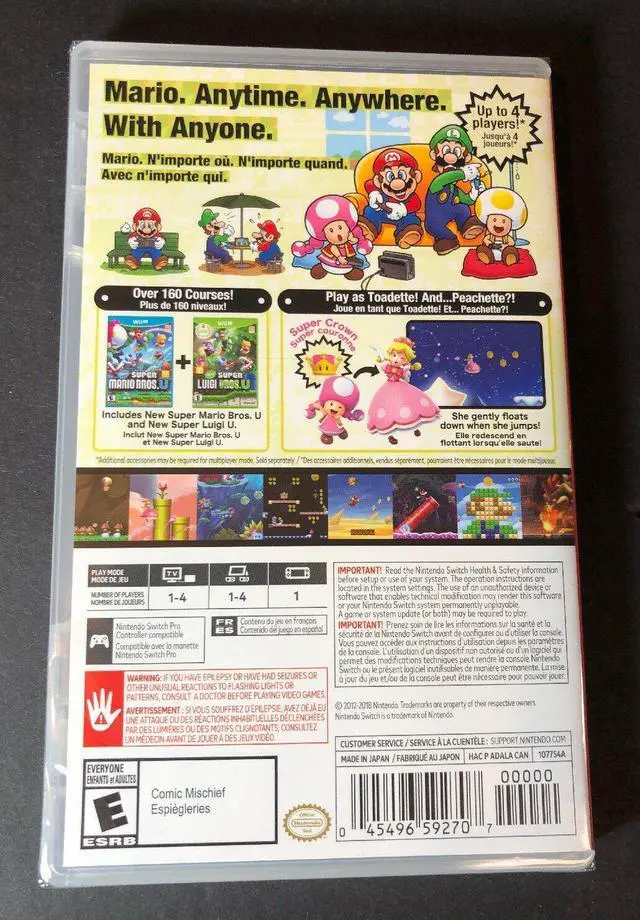 Alt view image 2 of 3 - New Super Mario Bros U Deluxe (Nintendo Switch) NEW