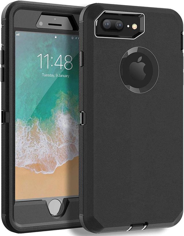 MXX iPhone 8 Plus Heavy Duty Protective Case with Screen Protector