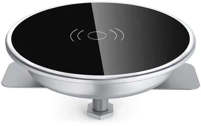Main image of Embed in Desk Wireless Charger,15W Fast Charging Pad Phone Charger,Hidden Desk Grommet Qi Charging Station Compatible with iPhone 17/Air/16/15/14/13/12/11/11 Pro/8/Xs Max/XR/Galaxy S22/S21