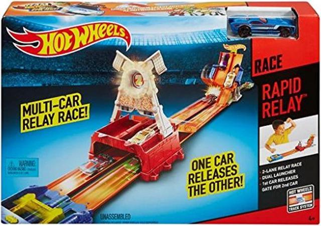 Hot wheels multi 2024 car race track