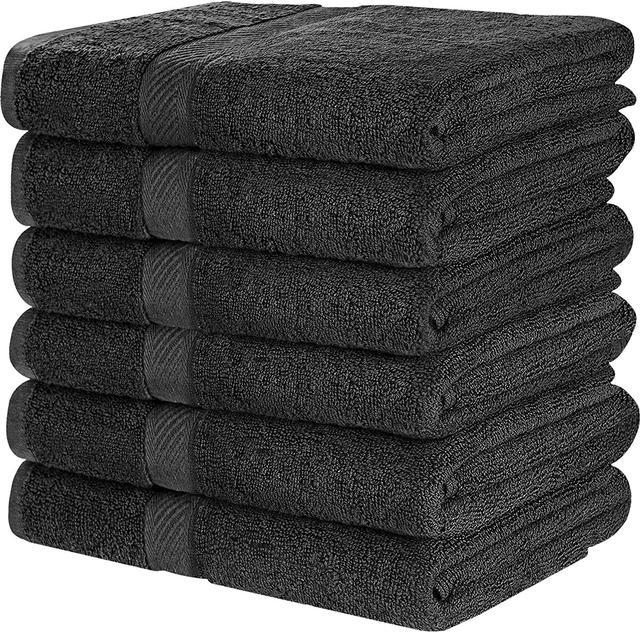 Utopia Towels 6 Pack Medium Bath Towel Set, 100% Ring Spun Cotton (24 x 48  Inches) Medium Lightweight and Highly Absorbent Quick Drying Towels